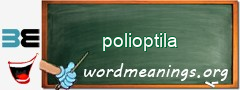 WordMeaning blackboard for polioptila